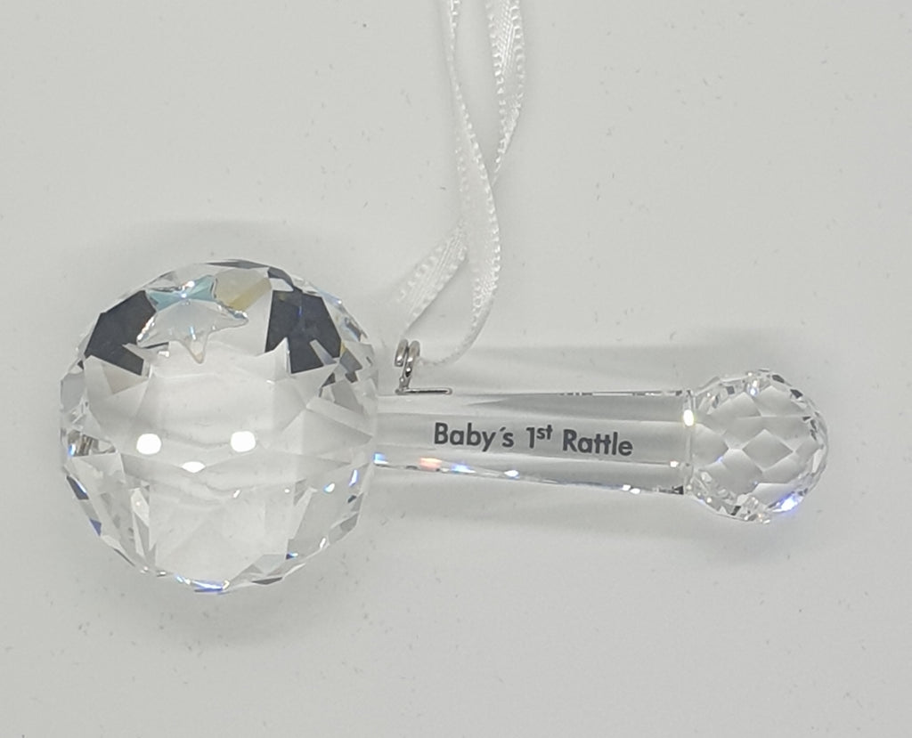 baby's first rattle ornament