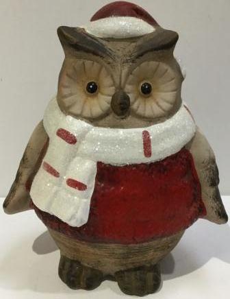 Owl With Hat And Scarf