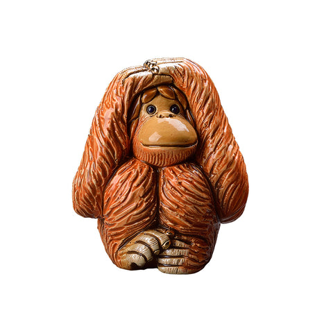 Orangutan - Hear , See, Do no evil Set of 3